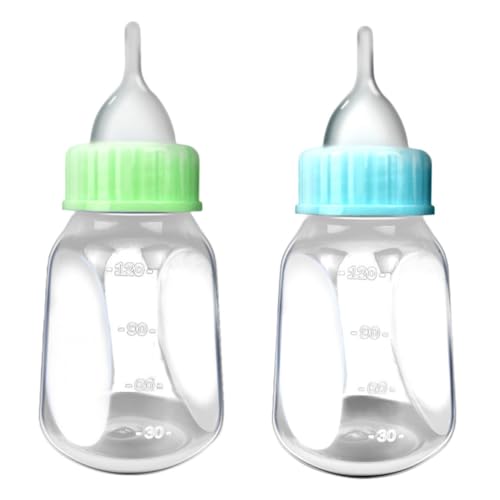 PENIKOKO 1Satz Kunststoff Haustier Flasche für Katzen und Fütterungsflasche mit Design für Welpen und Kätzchen zu Reinigen Beobachten von PENIKOKO