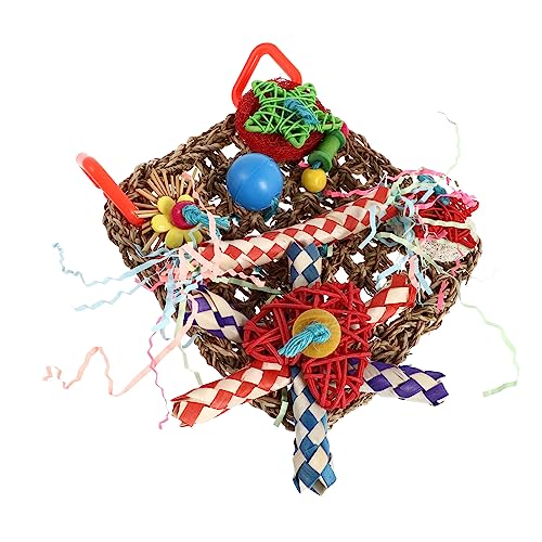 PENIKOKO 1Stück Papageien Kauspielzeug aus Geflochtenem Material Sicheres und Langlebiges Haustierspielzeug für Papageien Nymphensittiche und Andere Sorgt für Stundenlangen PENIKOKO 1Stück Papageien Kauspielzeug aus Geflochtenem Material Sicheres und Langlebiges Haustierspielzeug für Papageien Nymphensittiche und Andere Sorgt für Stundenlangen von PENIKOKO