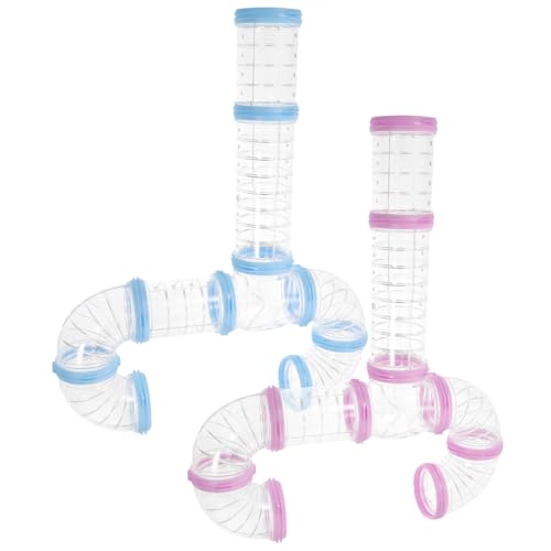 PENIKOKO 2 Sätze Hamsterröhren aus Klarem Erweiterbare Verbindungsteile für Hamsterkäfig DIY Spieltunnel für Zwerghamster und Kleine Kleintiere Einfache Installation Robust und Sicher PENIKOKO 2 Sätze Hamsterröhren aus Klarem Erweiterbare Verbindungsteile für Hamsterkäfig DIY Spieltunnel für Zwerghamster und Kleine Kleintiere Einfache Installation Robust und Sicher von PENIKOKO