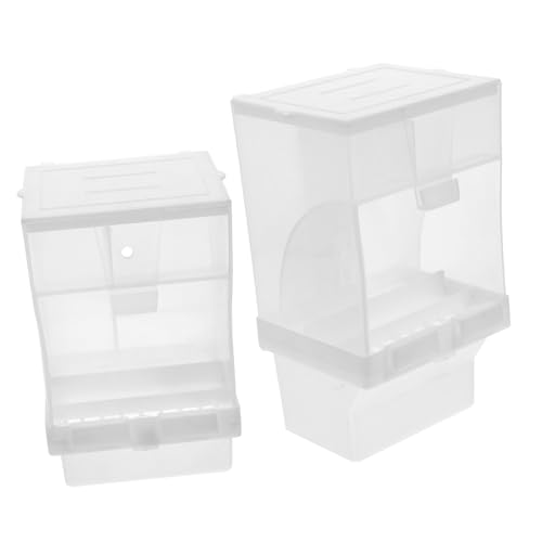 PENIKOKO 2 Stck Teiliges Automatisches Vogelfutterspender Haken und Schraubversion aus Langlebigem PP Abs Material Leicht zu Reinigen Abnehmbar Geeignet für Vögel Hamster Kaninchen Mäuse PENIKOKO 2 Stck Teiliges Automatisches Vogelfutterspender Haken und Schraubversion aus Langlebigem PP Abs Material Leicht zu Reinigen Abnehmbar Geeignet für Vögel Hamster Kaninchen Mäuse von PENIKOKO