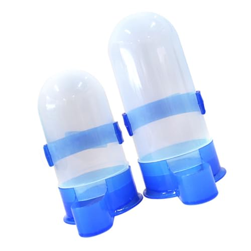PENIKOKO 2 Stück Automatischer Vogeltränke aus Robustem Glattem Material Abnehmbar und Leicht zu Reinigen Wassersparend und Installieren Geeignet für Papageien Tauben und Zufällige Farbe von PENIKOKO
