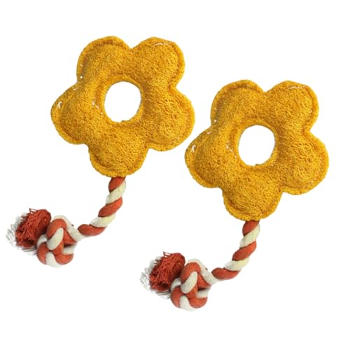 PENIKOKO 2 Stück Blumenknoten hundespielzeug aus Natürlichem Loofah Interaktives Beißspielzeug zur Zahnpflege und Kauspaß für Hunde und Katzen Robustes Kauspielzeug für Zufällige Farbe PENIKOKO 2 Stück Blumenknoten hundespielzeug aus Natürlichem Loofah Interaktives Beißspielzeug zur Zahnpflege und Kauspaß für Hunde und Katzen Robustes Kauspielzeug für Zufällige Farbe von PENIKOKO