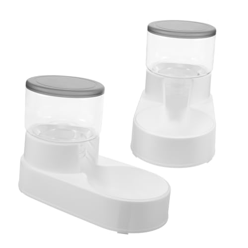 PENIKOKO 2 Stück Futterautomat Groß Für Haustiere Wasser Drinnen Mit Container Fütterung Spender Tülle Und Automatisch Füttern Behälter Abnehmbare Feeder Plastik Light Grey PENIKOKO 2 Stück Futterautomat Groß Für Haustiere Wasser Drinnen Mit Container Fütterung Spender Tülle Und Automatisch Füttern Behälter Abnehmbare Feeder Plastik Light Grey von PENIKOKO