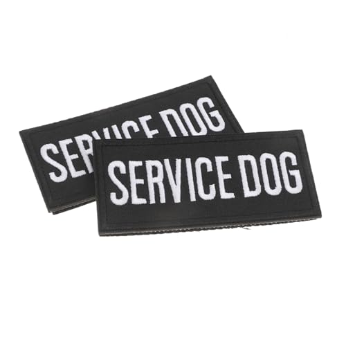 PENIKOKO 2 Stück Hunderücken Lammohr Girlande Anhänger Requisite Servicetier Service Hundeweste No Pull Geschirr Bestickter Aufnäher Für Kleidung Hundeweste Geschirr Hundeflicken von PENIKOKO