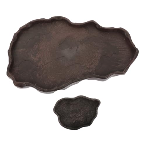 PENIKOKO 2 Stück Reptilien Futter Wasserschale aus Resin Auslaufsicher mit Erhöhtem Randabschluss Geeignet für Schildkröten Eidechsen Schlangen und Amphibien Einfach zu Reinigen Robustes PENIKOKO 2 Stück Reptilien Futter Wasserschale aus Resin Auslaufsicher mit Erhöhtem Randabschluss Geeignet für Schildkröten Eidechsen Schlangen und Amphibien Einfach zu Reinigen Robustes von PENIKOKO