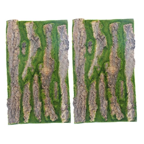 PENIKOKO 2 Stück Teiliges Aquarium Hintergrund Baumrinden Dekoplatten für Reptilienbox Langlebige Detailreiche Terrarien Rückwand Geeignet für Schildkröten und Reptilien von PENIKOKO