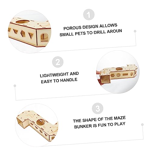 PENIKOKO 2 Stück Teiliges Hamster aus Premium Holz Labyrinth und Tunnel Design Abnehmbar für Platzsparende Aufbewahrung Stressabbauend und Sicher für Kleintiere und Zwerghamster PENIKOKO 2 Stück Teiliges Hamster aus Premium Holz Labyrinth und Tunnel Design Abnehmbar für Platzsparende Aufbewahrung Stressabbauend und Sicher für Kleintiere und Zwerghamster von PENIKOKO