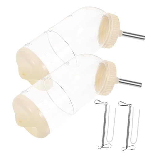 PENIKOKO 2 Stück Teiliges Haustier Trinkflaschen Auslaufsicherer Käfig Wasserspender mit Edelstahl Rollkopf Druckbeständig Hygienisch Geeignet für Hamster Kaninchen Meerschweinchen und PENIKOKO 2 Stück Teiliges Haustier Trinkflaschen Auslaufsicherer Käfig Wasserspender mit Edelstahl Rollkopf Druckbeständig Hygienisch Geeignet für Hamster Kaninchen Meerschweinchen und von PENIKOKO