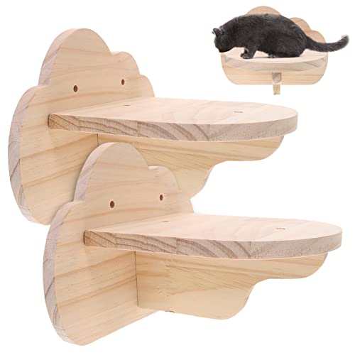 PENIKOKO 2 Stück Teiliges Katzen Kletterwand Regal aus Holz Wandmontierte Katzenstufen für Indoor Platzsparendes Katzenmöbel mit Stabiler Plattform für Katzenruhe und Aktives PENIKOKO 2 Stück Teiliges Katzen Kletterwand Regal aus Holz Wandmontierte Katzenstufen für Indoor Platzsparendes Katzenmöbel mit Stabiler Plattform für Katzenruhe und Aktives von PENIKOKO