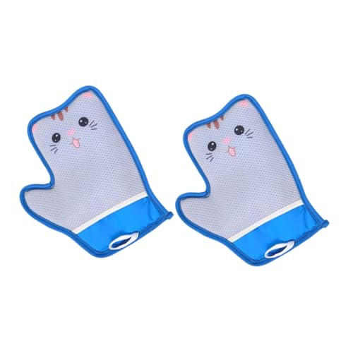 PENIKOKO 2 Stück Tierhaarentferner Handschuhe mit Ergonomischem Design Doppelseitige Wiederverwendbare Haustierpflege-Handschuhe für Katzen Hundebesitzer gegen Haarentfernung Kleidung Sofa von PENIKOKO