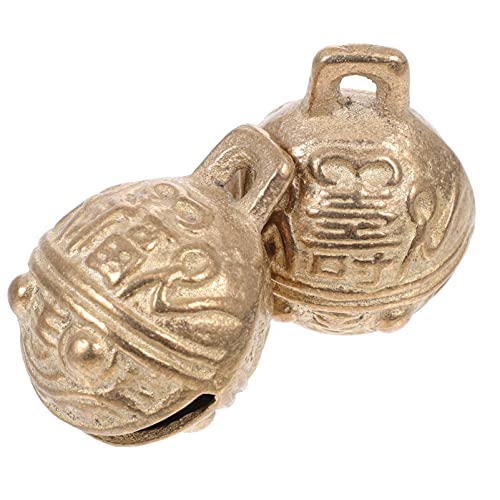 PENIKOKO 2 Stück Tigerkopf Glocke Glocken Hund Haustier Glocke Haustierglocken Für Dekorative Glocken Geformt Hunde Haustier Hängende Glocken Kreative Glocken Kupfer von PENIKOKO
