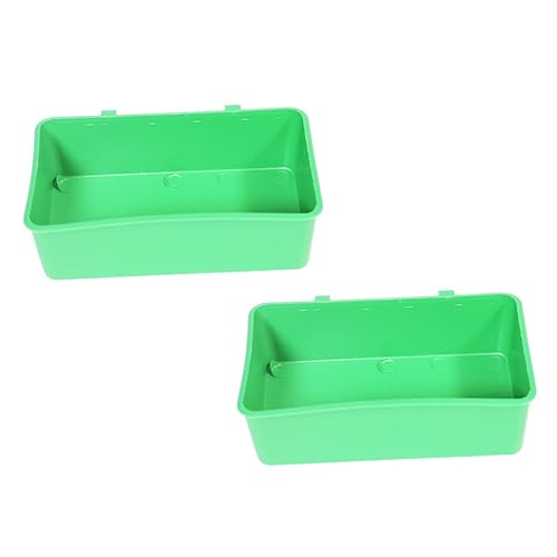 PENIKOKO 2 Stück Vogel Badewanne Hängende Dusche für Kleine Vögel Kreatives Design Tragbar Sicher und für Käfige und Outdoor Nutzung Attraktives Grün von PENIKOKO