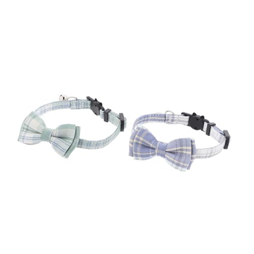 PENIKOKO 2Er-Pack Katzenhalsbänder mit Glöckchen und Schleife Verstellbar für Kätzchen und Kleine Welpen aus Materialien für Tägliche Nutzung und Festlichkeiten PENIKOKO 2Er-Pack Katzenhalsbänder mit Glöckchen und Schleife Verstellbar für Kätzchen und Kleine Welpen aus Materialien für Tägliche Nutzung und Festlichkeiten von PENIKOKO