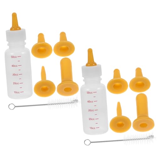 PENIKOKO 2Satz Fütterungsflasche Für Katzen Und Kleine Haustiere Umweltfreundliche Milchflasche Für Kätzchen Welpen Und Neugeborene von PENIKOKO