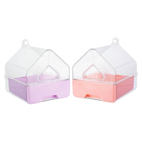 PENIKOKO 2Stücke Transparente Vogelbadewanne Aufhängen Duschset für Sittiche Nymphensittiche und Unzertrennliche Platzsparend mit Schublade Optimales Badeerlebnis PENIKOKO 2Stücke Transparente Vogelbadewanne Aufhängen Duschset für Sittiche Nymphensittiche und Unzertrennliche Platzsparend mit Schublade Optimales Badeerlebnis von PENIKOKO