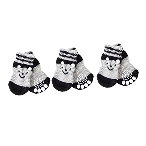 PENIKOKO 3 Paare rutschfeste Hundesocken aus Baumwolle Warme Pfotenschützer für Kleine Hunde und Welpen Indoor Pfotenschutz Bequeme Hundeschuhe mit Rutschfester Sohle XL PENIKOKO 3 Paare rutschfeste Hundesocken aus Baumwolle Warme Pfotenschützer für Kleine Hunde und Welpen Indoor Pfotenschutz Bequeme Hundeschuhe mit Rutschfester Sohle XL von PENIKOKO