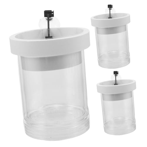 PENIKOKO 3 Stück Brutkasten Für Fische Becher Aquarium Mit – Isolierung Elterntank Transparent Betta Trennwand Saugnapf Aufzucht Trennwand Schwimmender Inkubator Fisch Kleine von PENIKOKO