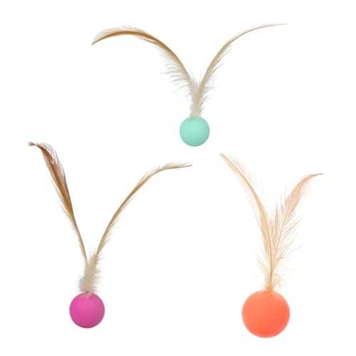 PENIKOKO 3 Stück Elastische Katzenspielzeug Bällchen Bissfestes Interaktives Katzenkratzball Fördert Krallenpflege und Spielspaß für Katzen und Kätzchen PENIKOKO 3 Stück Elastische Katzenspielzeug Bällchen Bissfestes Interaktives Katzenkratzball Fördert Krallenpflege und Spielspaß für Katzen und Kätzchen von PENIKOKO