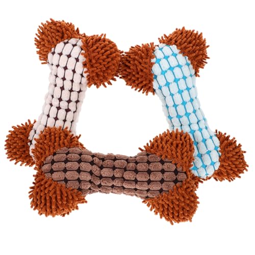 PENIKOKO 3 Stück Quietschspielzeug für Kauspielzeug aus Plüsch für Welpen Kauen und Reduzieren von Langeweile PENIKOKO 3 Stück Quietschspielzeug für Kauspielzeug aus Plüsch für Welpen Kauen und Reduzieren von Langeweile von PENIKOKO