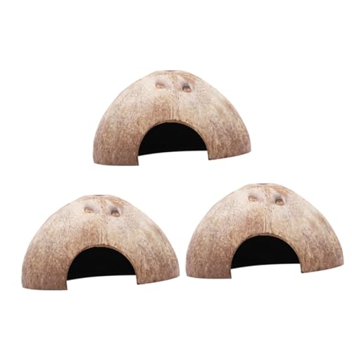 PENIKOKO 3 Stück Teiliges Hamsterversteck aus Natürlicher Kokosnussschale Bissfestes Langlebiges Nagerhaus mit Geräumigem Schlaf Aktivitätsbereich Geeignet für Hamster Ratten und Kleine PENIKOKO 3 Stück Teiliges Hamsterversteck aus Natürlicher Kokosnussschale Bissfestes Langlebiges Nagerhaus mit Geräumigem Schlaf Aktivitätsbereich Geeignet für Hamster Ratten und Kleine von PENIKOKO