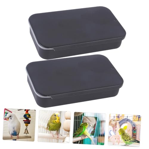 PENIKOKO 3 Stück Teiliges Outdoor Vogel Futterbox mit Schiebedeckel Kompakt und Leicht aus Robustem Auslaufsicher Einfach zu Bedienen für Vogelfütterung und Training im Garten von PENIKOKO