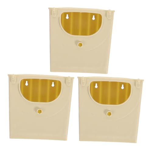PENIKOKO 3Er-Packung Vogelzuchtbox draußen für coop züchten Verschachtelung Vogel Nistkäfig vogelnest aus Kunststoff Heimtierbedarf schlafendes Nest Spatzennest Abs Beige von PENIKOKO