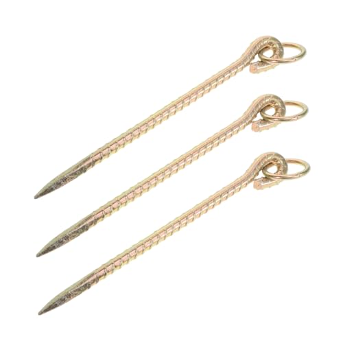 PENIKOKO 3stücke Erdanker Für Hunde Gartenpflock Für Hunde Stabilisator Für Im Freien Pflock Für Im Boden Robuste Bodenpflöcke Zum Anbinden Spiralförmiger Erdspieß Für Outdoor Und Camping von PENIKOKO