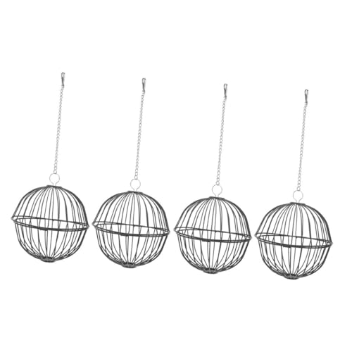 PENIKOKO 4 Stück Hamsterkäfig Häschen-Feeder Kaninchen-heu-futterball Hängende Feeder Kaninchenversorgung Futterspender Für Kaninchen Guinea-Feeder Rostfreier Stahl Black PENIKOKO 4 Stück Hamsterkäfig Häschen-Feeder Kaninchen-heu-futterball Hängende Feeder Kaninchenversorgung Futterspender Für Kaninchen Guinea-Feeder Rostfreier Stahl Black von PENIKOKO