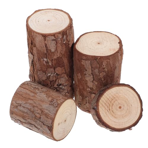 PENIKOKO 4 Stück Hamsterkäfigscheite Holzverzierungen für das Handwerk Moos-Terrariumdekorationen rustikale Hochzeitsdekorationen Kleiner Baumstumpf DIY Baumstumpf aus Holz Baumstumpfdekor PENIKOKO 4 Stück Hamsterkäfigscheite Holzverzierungen für das Handwerk Moos-Terrariumdekorationen rustikale Hochzeitsdekorationen Kleiner Baumstumpf DIY Baumstumpf aus Holz Baumstumpfdekor von PENIKOKO