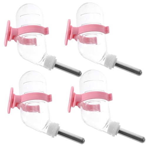 PENIKOKO 4 Stück Teiliges Hamster Trinkflaschen Edelstahl mit Automatischem Wasserspender Hängend für Kleintierkäfige Auslaufsicher Geeignet für Hamster Meerschweinchen Frettchen und PENIKOKO 4 Stück Teiliges Hamster Trinkflaschen Edelstahl mit Automatischem Wasserspender Hängend für Kleintierkäfige Auslaufsicher Geeignet für Hamster Meerschweinchen Frettchen und von PENIKOKO