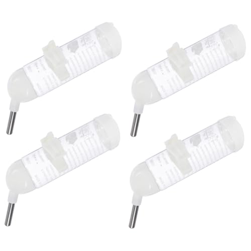 PENIKOKO 4 Stück Teiliges Hamster Trinkflaschen mit Auslaufsicherem Rollkugelventil Hängender Wasserspender für Kleintiere Einfache Weiß Geeignet für Hamster und Kleine Haustiere PENIKOKO 4 Stück Teiliges Hamster Trinkflaschen mit Auslaufsicherem Rollkugelventil Hängender Wasserspender für Kleintiere Einfache Weiß Geeignet für Hamster und Kleine Haustiere von PENIKOKO