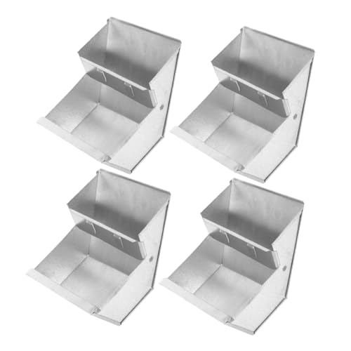 PENIKOKO 4 Stück Teiliges Metall Futterhaus für Kleine Tiere Robustes Großes Fassungsvermögen Futterspender für Kaninchen Meerschweinchen und Andere Kleintiere für Innen und Außenhaltung PENIKOKO 4 Stück Teiliges Metall Futterhaus für Kleine Tiere Robustes Großes Fassungsvermögen Futterspender für Kaninchen Meerschweinchen und Andere Kleintiere für Innen und Außenhaltung von PENIKOKO