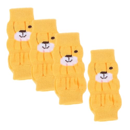 PENIKOKO 4 Stück Teiliges Niedliche Hundebeinschoner aus Strapazierfähigem Material mit Rutschfestem Design Sanft und Warm Geeignet für Kleine Hunde für Outdoor Schutz und Komfort von PENIKOKO
