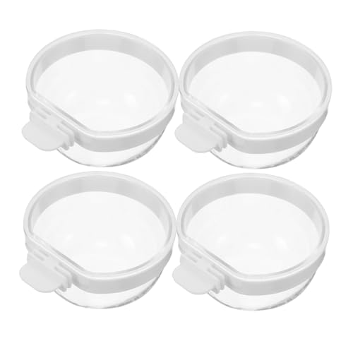 PENIKOKO 4 Stück Teiliges Transparent Abnehmbar Einfach zu Reinigen Hängend Geeignet für Wellensittiche Papageien Nymphensittiche Futter Wasserschale für Vogelkäfig PENIKOKO 4 Stück Teiliges Transparent Abnehmbar Einfach zu Reinigen Hängend Geeignet für Wellensittiche Papageien Nymphensittiche Futter Wasserschale für Vogelkäfig von PENIKOKO