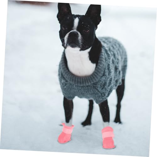 PENIKOKO 4 Stück Teiliges wasserdichte Hunderegenstiefel aus Tep Material rutschfest und Atmungsaktiv Mittlere Leichte Outdoor Hundeschuhe für Kleine und Mittlere Hunde bei Regenwetter PENIKOKO 4 Stück Teiliges wasserdichte Hunderegenstiefel aus Tep Material rutschfest und Atmungsaktiv Mittlere Leichte Outdoor Hundeschuhe für Kleine und Mittlere Hunde bei Regenwetter von PENIKOKO