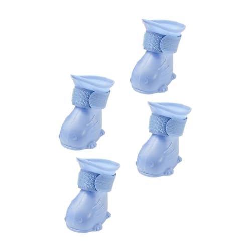PENIKOKO 4 Stück Teiliges wasserdichte Hunderegenstiefel mit Rutschfester Sohle Verstellbarem Leicht und Atmungsaktiv für Kleine Hunde an Regnerischen Tagen PENIKOKO 4 Stück Teiliges wasserdichte Hunderegenstiefel mit Rutschfester Sohle Verstellbarem Leicht und Atmungsaktiv für Kleine Hunde an Regnerischen Tagen von PENIKOKO