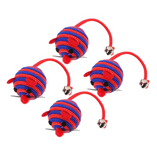 PENIKOKO 4Stücke Katzenspielzeug Teiliges Katzenminzenmaus Kauspielzeug für Indoor Katzen Interaktives zur Natürlichen Jagdinstinkts und Stundenlangen Farblich PENIKOKO 4Stücke Katzenspielzeug Teiliges Katzenminzenmaus Kauspielzeug für Indoor Katzen Interaktives zur Natürlichen Jagdinstinkts und Stundenlangen Farblich von PENIKOKO