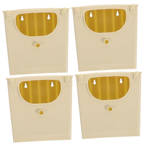 PENIKOKO 4er-Packung Vogelzuchtbox Finken-nistkästen Abs Beige von PENIKOKO