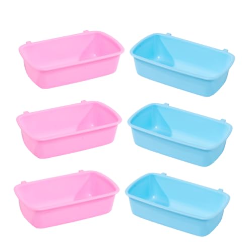 PENIKOKO 6 Stück Hängende Futter und Wassernäpfe für Kleine Haustiere Teiliges und Wiederverwendbare Schalen aus Material für Hamster Chinchillas und Platzsparendes Design für Käfige PENIKOKO 6 Stück Hängende Futter und Wassernäpfe für Kleine Haustiere Teiliges und Wiederverwendbare Schalen aus Material für Hamster Chinchillas und Platzsparendes Design für Käfige von PENIKOKO