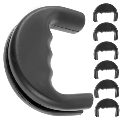 PENIKOKO 6 Stück Teiliges Gummi Hundeleinen Griffe Ergonomisch rutschfest Kurzleinen Handgriff Für Kleine Bis Große Hunde Outdoor Spaziergänge Joggen Camping von PENIKOKO