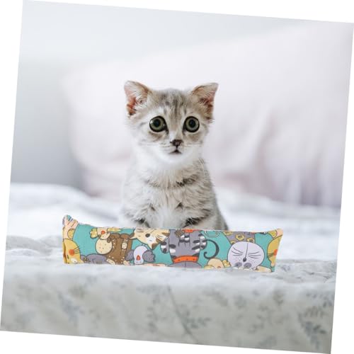 PENIKOKO 6 Stück Teiliges Katzenminze Kissen Interaktives Kau Kratzspielzeug für Wohnungskatzen mit Natürlicher Katzenminze Gefüllt Fördert Zahnpflege und Bewegung Drinnen von PENIKOKO