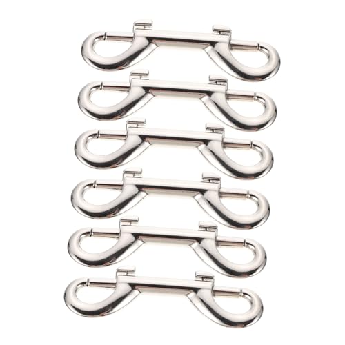 PENIKOKO 6 Stück Teiliges Pet Leash Snap Hooks aus Robustem Zinklegierung Drehbar und Rostfrei Vielseitig für Hundeleinen Outdoor Aktivitäten und Dekorationen Silberfarbene Karabinerhaken PENIKOKO 6 Stück Teiliges Pet Leash Snap Hooks aus Robustem Zinklegierung Drehbar und Rostfrei Vielseitig für Hundeleinen Outdoor Aktivitäten und Dekorationen Silberfarbene Karabinerhaken von PENIKOKO