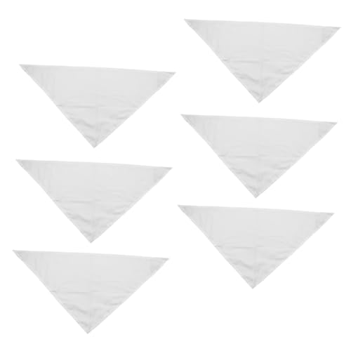 PENIKOKO 6Stücke Dekoratives Haustier Waschbare Dreiecktücher aus Polyester für Katzen Weiche Bandanas im Stilvollen Design von PENIKOKO