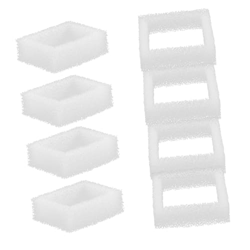 PENIKOKO 8 Stück Teiliges Ersatzfilter für Katzenbrunnen mit Aktivkohle und Filterwatte Effektive Wasserreinigung Geruchsentfernung und Haarfilterung Kompatibel für Haustier Trinkbrunnen von PENIKOKO