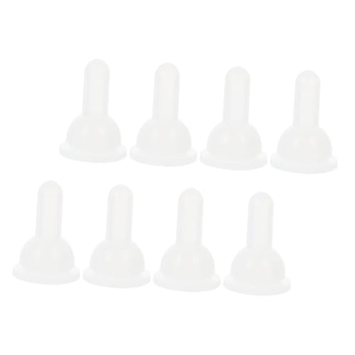 PENIKOKO 8 Stücke Kätzchen Fütterung Haustier Fütterung Silikon Ziege Stillen Weiß Silica Gel Taube von PENIKOKO