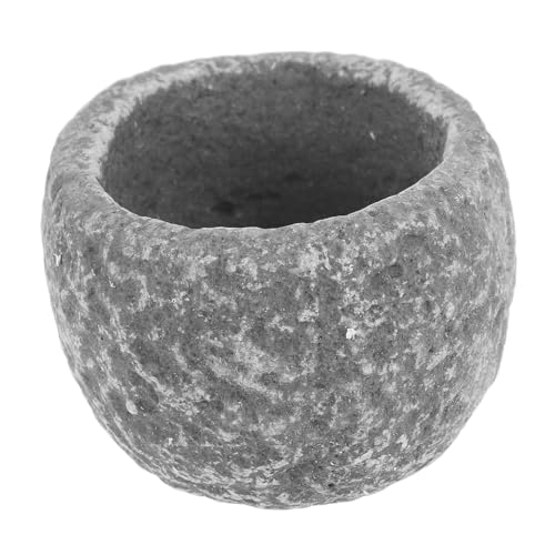 PENIKOKO Anti-Escaping Food Bowl Schüsseln für Reptilien bärtig füttern Haustier Fütterung Reptilien wasserschale Reptilienwassernapf Reptilien-Wurmschale Wassernapf für Reptilien Harz Grey von PENIKOKO