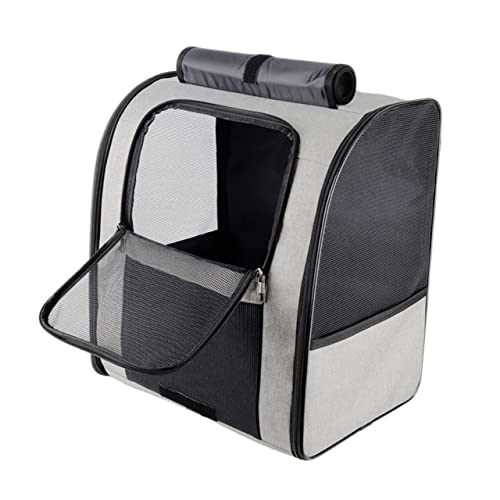 PENIKOKO Atmungsaktive Katzen Tragetasche aus Oxford Großer Kapazität Praktischer Outdoor Rucksack für Katzen Tragbare Haustier Tasche mit Komfortablem Griff für Ausflüge und Reisen von PENIKOKO