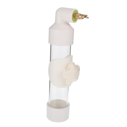 PENIKOKO Automatischer Vogelwasser Spender aus Robustem PVC Hängender Wasserspender für Käfige Geeignet für Papageien Wellensittiche und Kleine Vögel Praktisch und Auslaufsicher Weiß von PENIKOKO