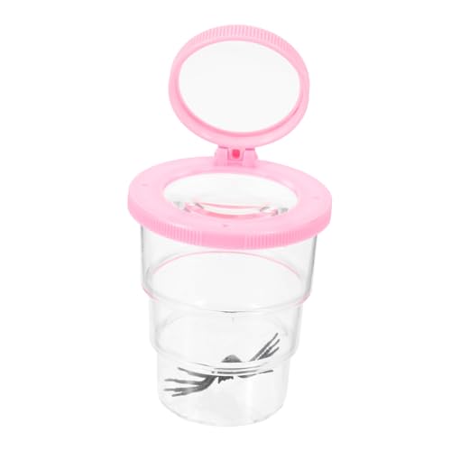 PENIKOKO Becherlupe für Insektenbeobachtung Praktische Lupendose für Transparentes Insektenbeobachtungs mit Vergrößerungsglas für Outdoor und Wissenschaftserkundung von PENIKOKO