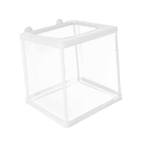 PENIKOKO Breeding Box aus Transparentem Netz Langlebiger Fish Incubator mit Abnehmbarem Design Aufzuchtbecken zur Sicheren Trennung von Fischen im Aquarium Geeignet für Aquarienfische und von PENIKOKO